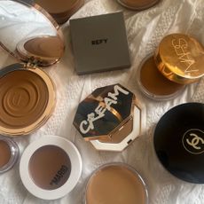 a close up of some of the best cream bronzers