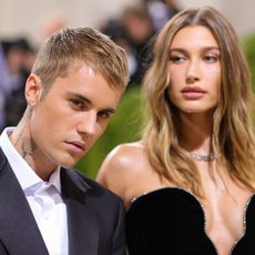 Justin Bieber and Hailey Bieber attend the 2021 Met Gala in New York City