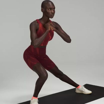 woman working out on one of the Best exercise mats from lululemon