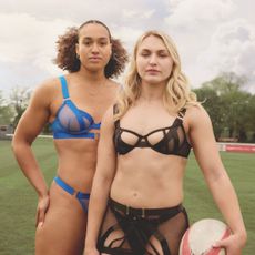 GB Olympic Women Rugby Players In New Lingerie Campaign