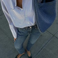 woman posing in jeans - best high street jeans